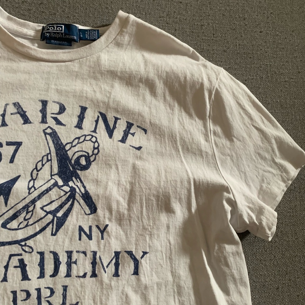 Polo by Ralph Lauren White Marine Academy Tee - Picture 4 of 5